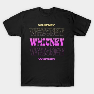 Whitney // Typography Fan Art Design T-Shirt